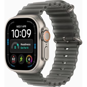 Apple Watch Ultra 4 (49mm, GPS + Cellular) - Titanium Case with Ocean Band