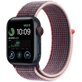 Apple Watch SE 2022 (40mm, GPS + Cellular) - Midnight Aluminum Case with Sport Loop