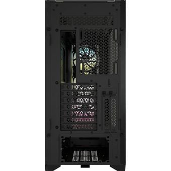 Corsair iCUE 5000X RGB Tempered Glass Mid-Tower ATX PC Smart Case - Black