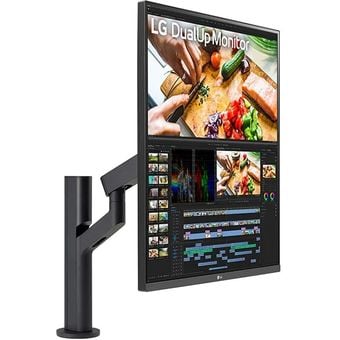 LG 28" DualUp Monitor with Ergo Stand and USB Type-C [28MQ780-B]