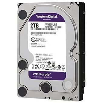 Western Digital WD Purple Surveillance HDD, 2TB / 64MB Cache