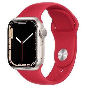 Apple Watch Series 7 (45mm, GPS + Cellular) - Aluminum Case with Sport Band