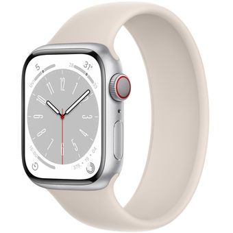Apple Watch Series 8 (45mm, GPS + Cellular) - Aluminum Case with Solo Loop
