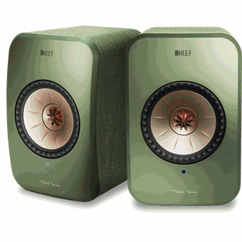 KEF LSX Wireless HiFi Speakers (Green)