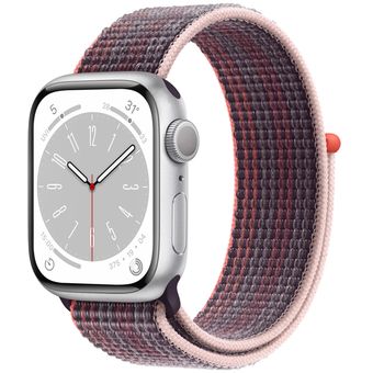 Apple Watch Series 8 (45mm, GPS) - Silver Aluminum Case with Sport Loop