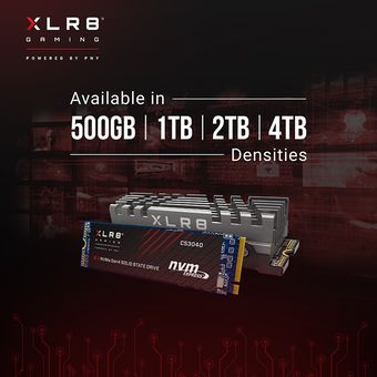 PNY XLR8 CS3040 M.2 NVMe SSD, 2TB