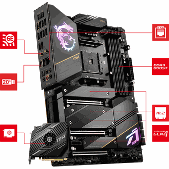 MSI MEG X570S ACE MAX, ATX motherboard
