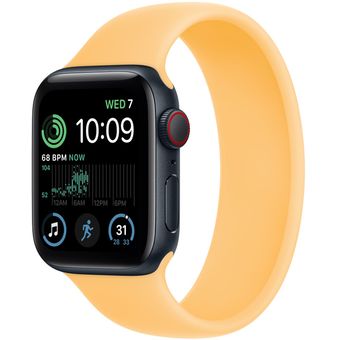 Apple Watch SE 2022 (44mm, GPS + Cellular) - Midnight Aluminum Case with Solo Loop