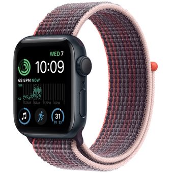 Apple Watch SE 2022 (44mm, GPS) - Midnight Aluminum Case with Sport Loop