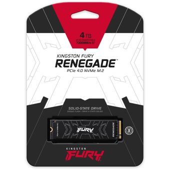 Kingston FURY Renegade PCIe 4.0 NVMe M.2 SSD, 4TB [SFYRD/4000G]