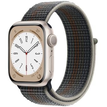 Apple Watch Series 8 (45mm, GPS) - Starlight Aluminum Case with Sport Loop