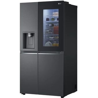 LG Net 635L Side-by-Side with InstaView & Door-in-Door in Matte Black Finish Fridge [GC-X257CQES]