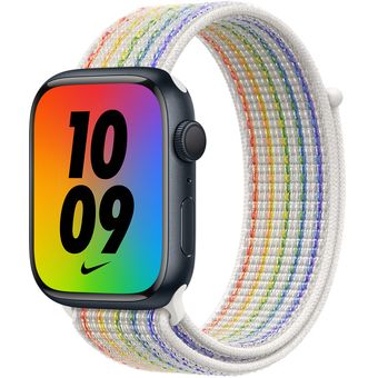 Apple Watch Series 7 (45mm, GPS + Cellular) - Aluminum Case with Nike Sport Loop