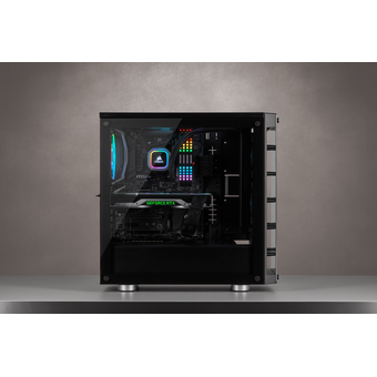 Corsair iCUE 465X RGB Mid-Tower ATX Smart Case - Black