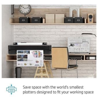 HP DesignJet T250 24-inch Compact Large Format Plotter Printer