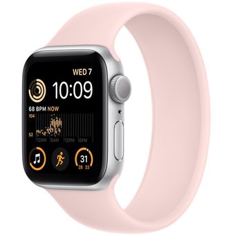 Apple Watch SE 2022 (44mm, GPS) - Silver Aluminum Case with Solo Loop