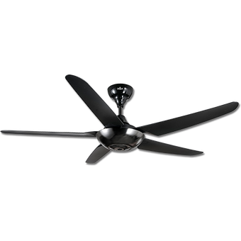 Deka X6P 56" ABS Blade Ceiling Fan, Black 