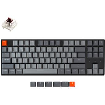 Keychron K8 Wireless Keyboard (RGB Backlight Aluminum, Gateron Mechanical)