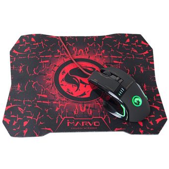 Marvo G909 Wired Optical Gaming Mouse + G1 Mouse Pad [G909+G1]