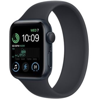 Apple Watch SE 2022 (44mm, GPS) - Midnight Aluminum Case with Solo Loop